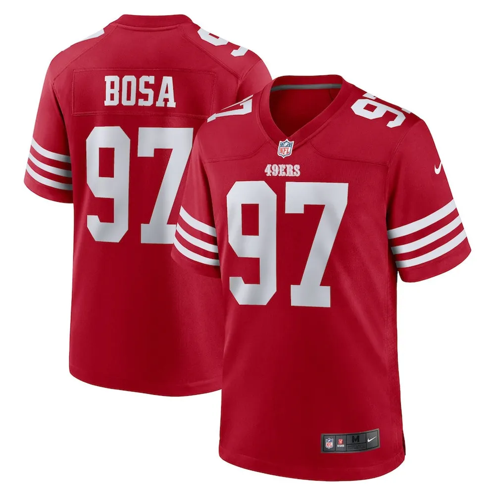 Nick Bosa 97 San Francisco 49ers Atmosphere Fashion Game Jersey – Gray