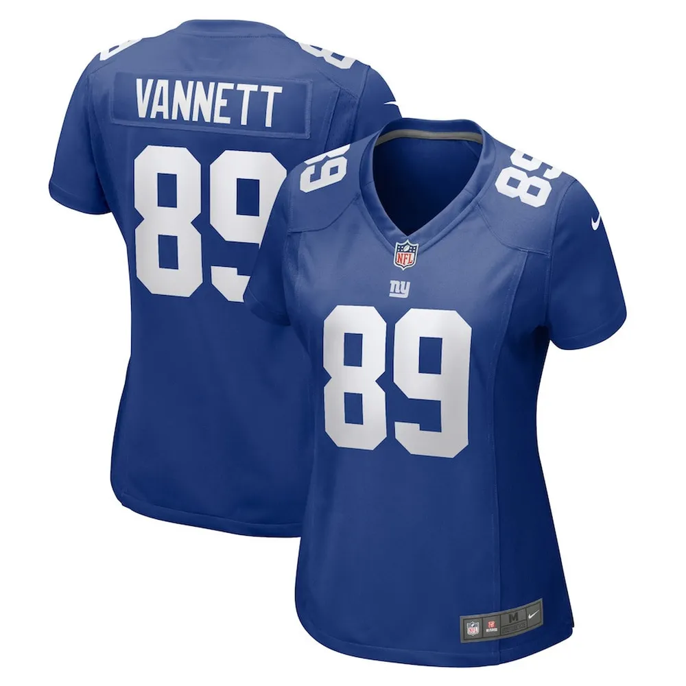 Nick Vannett 89 New York Giants Women’s Home Game Player Jersey – Royal