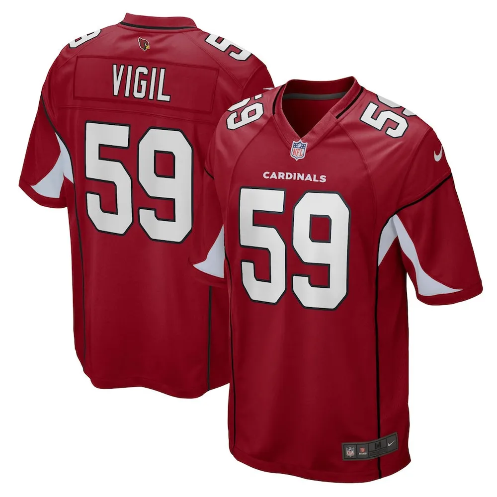 Nick Vigil Arizona Cardinals Game Player Jersey – Cardinal