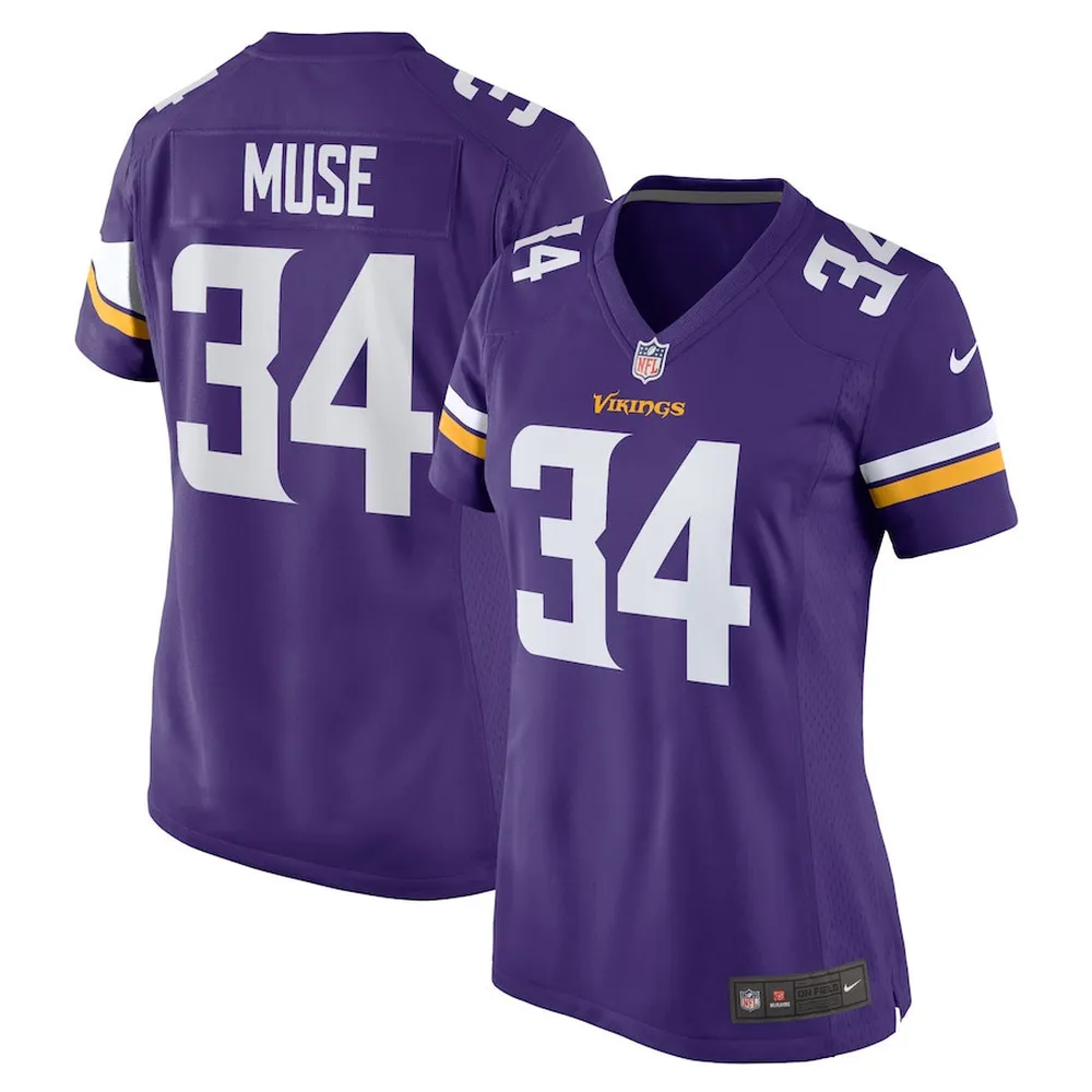 Nick Muse Minnesota Vikings Women’s Home Game Player Jersey – Purple