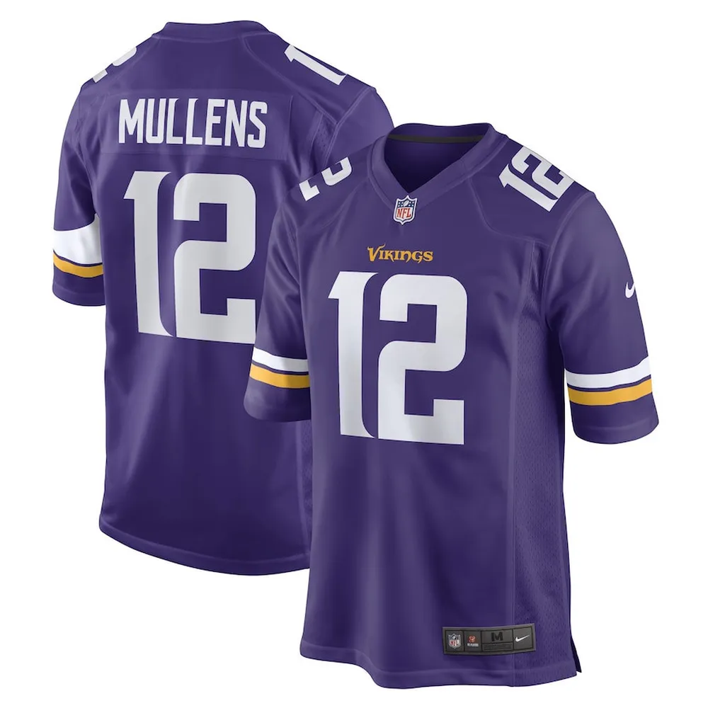 Nick Mullens Minnesota Vikings Game Player Jersey – Purple