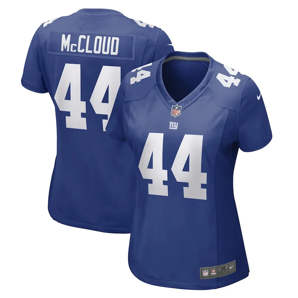 Nick McCloud New York Giants Women’s Game Player Jersey – Royal