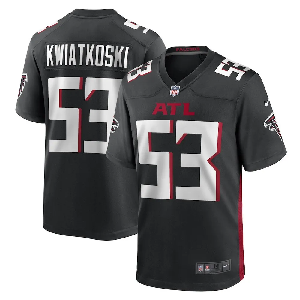 Nick Kwiatkoski Atlanta Falcons Game Player Jersey – Black