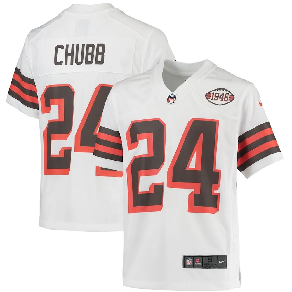 Nick Chubb 24 Cleveland Browns YOUTH Alternate Game Jersey – Brown