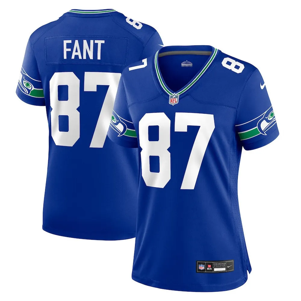 Noah Fant Seattle Seahawks Game Player Jersey – College Navy