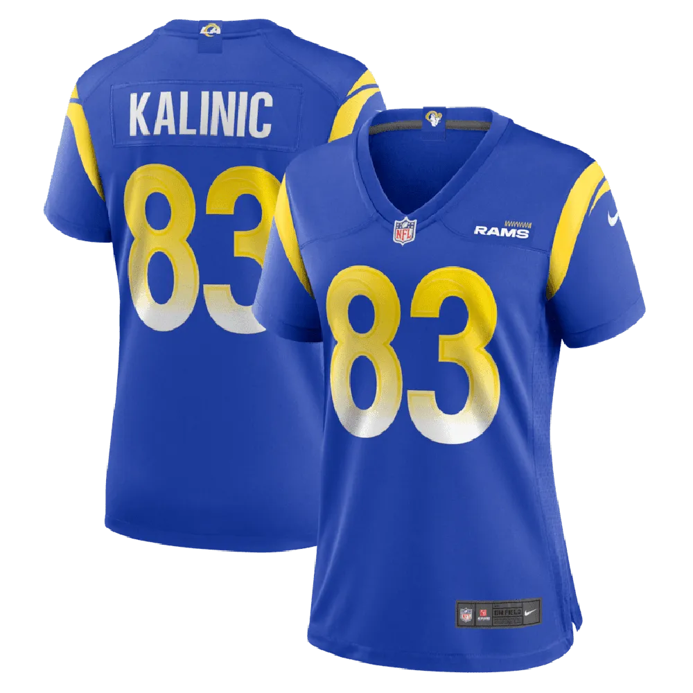 Nikola Kalinic 83 Los Angeles Rams Women’s Game Jersey – Royal