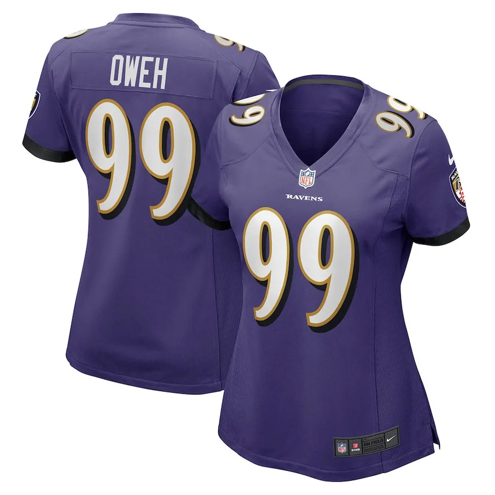 Odafe Oweh 99 Baltimore Ravens Women’s Game Jersey – Purple