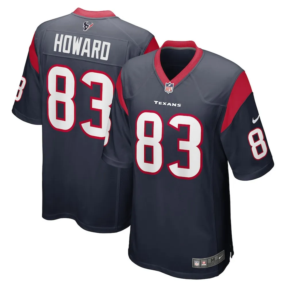 O. Howard Houston Texans Game Player Jersey – Navy