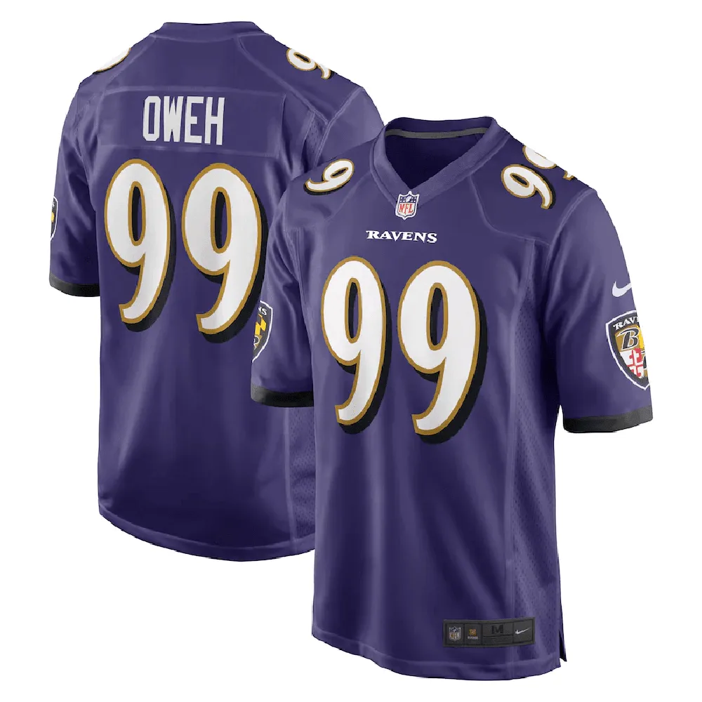 Odafe Oweh 99 Baltimore Ravens Game Jersey – Purple