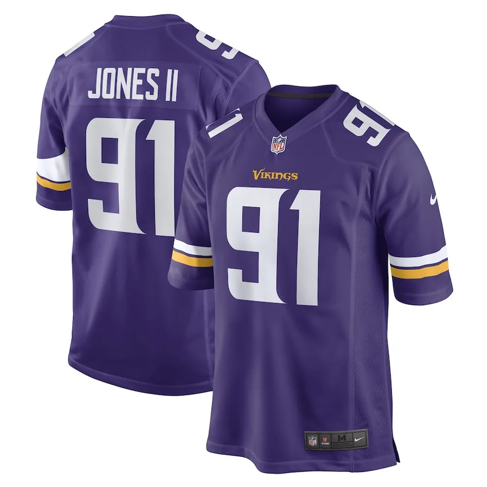 Patrick Jones II Minnesota Vikings Team Game Player Jersey – Purple