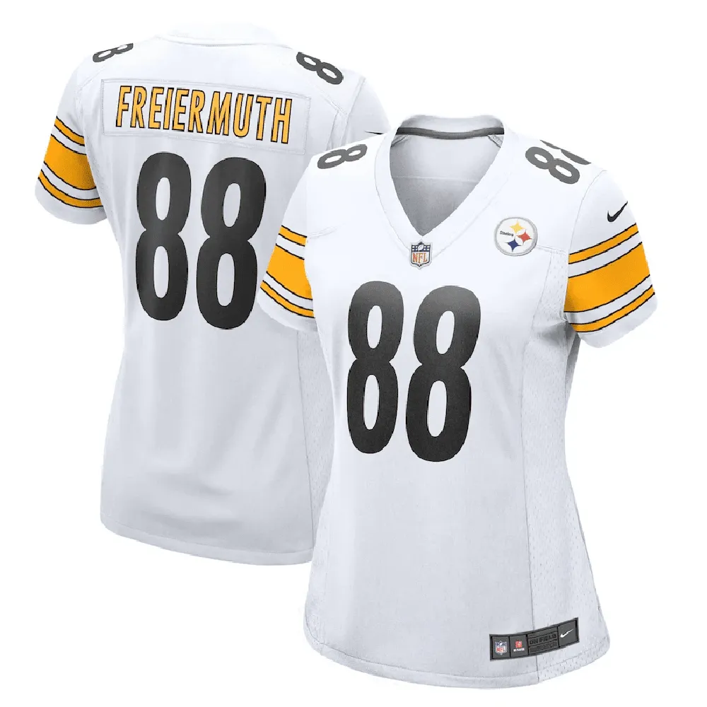 Pat Freiermuth 88 Pittsburgh Steelers Women’s Game Player Jersey – White