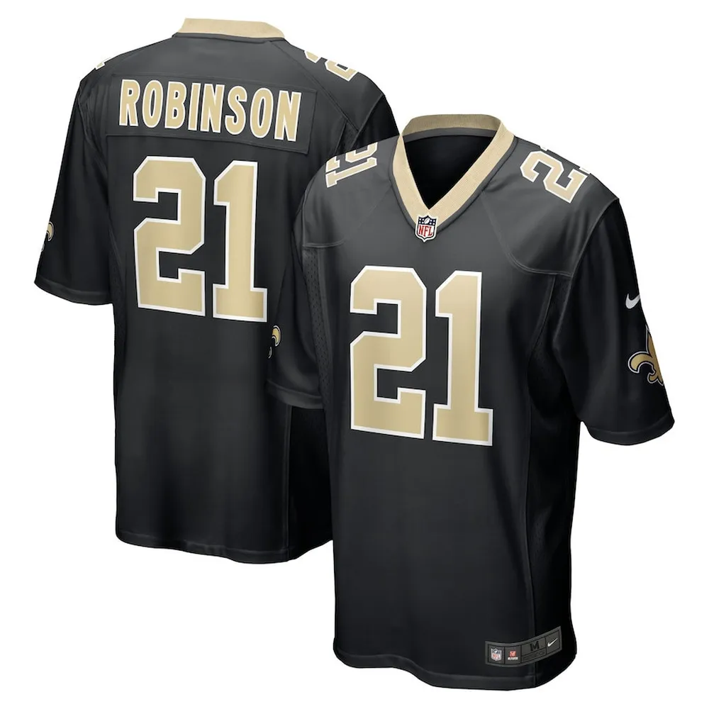 Patrick Robinson 21 New Orleans Saints Men’s Game Jersey – Black