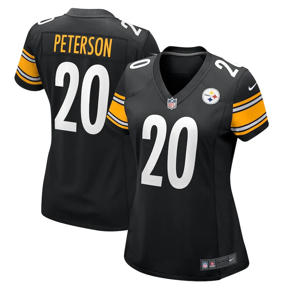 Patrick Peterson 20 Pittsburgh Steelers Women’s Game Jersey – Black