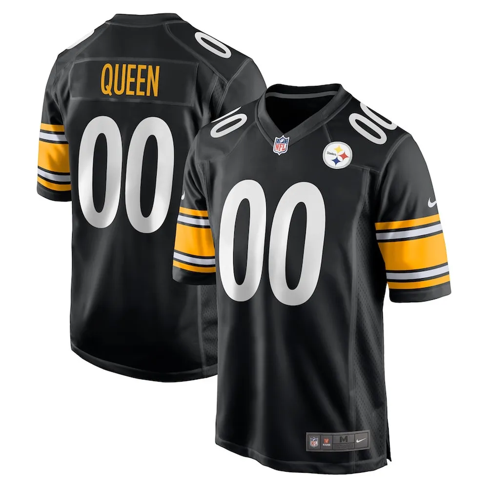 Patrick Queen Pittsburgh Steelers Game Player Jersey – Black