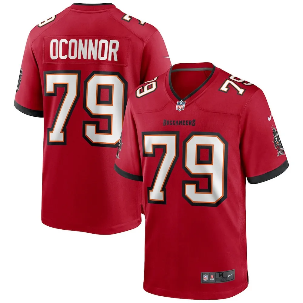 Patrick O’Connor 79 Tampa Bay Buccaneers Game Jersey – Red