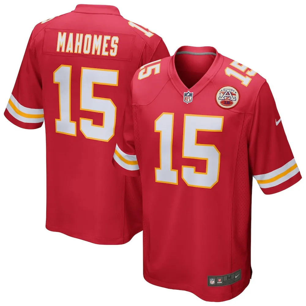 Patrick Mahomes 15 Kansas City Chiefs Game Jersey – Red