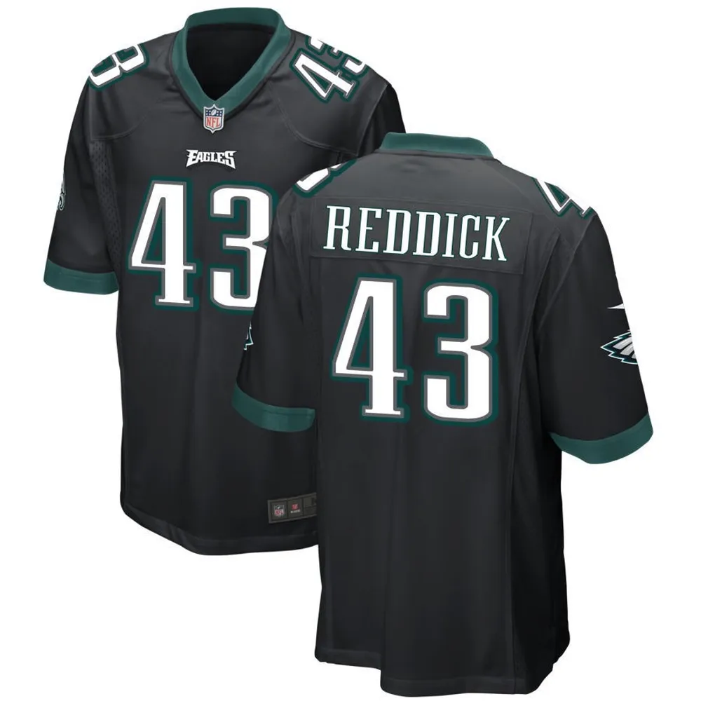 Philadelphia Eagles Haason Reddick 43 Alternate Game Jersey – Black Jersey