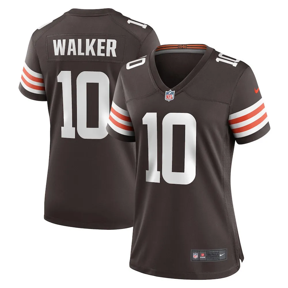 Phillip Walker 10 Cleveland Browns Women Team Game Jersey – Brown