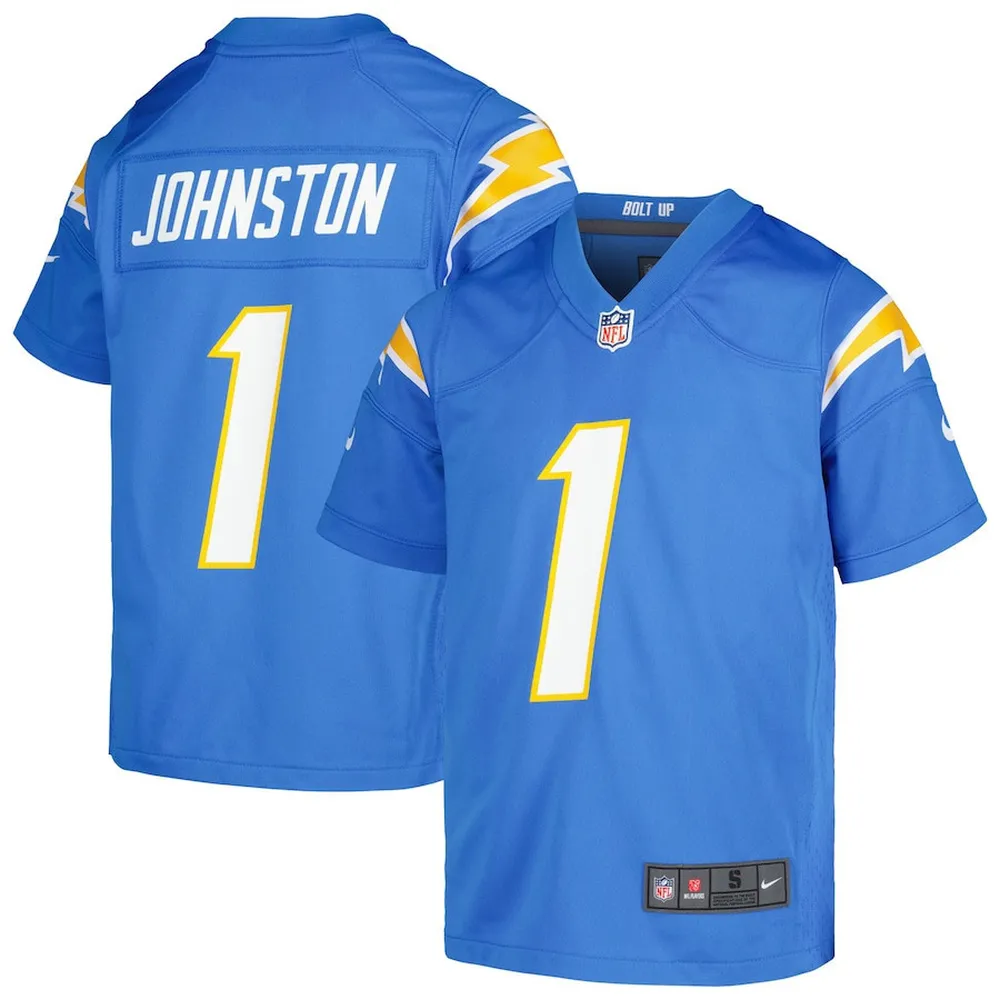 Quentin Johnston Los Angeles Chargers 2023 Draft First Round Pick Game Player Jersey – Powder Blue