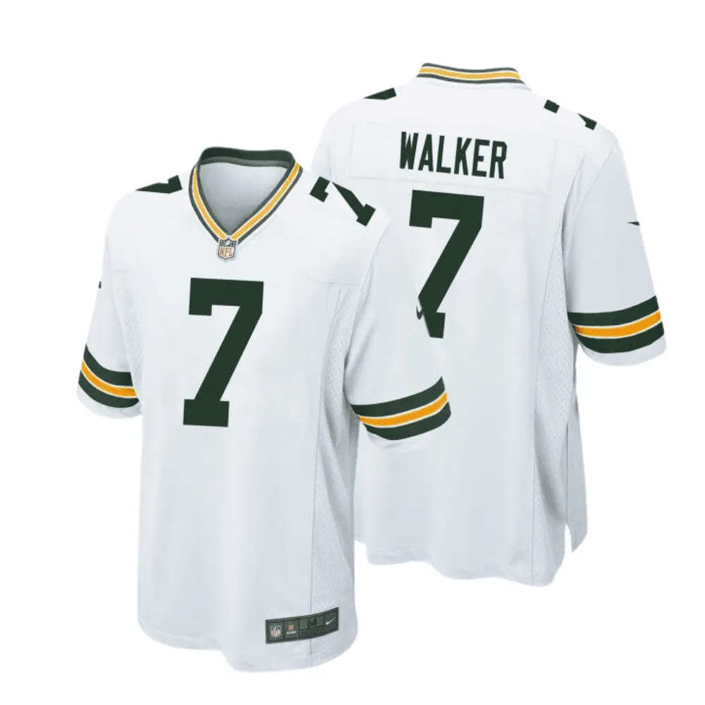 Quay Walker 7 Green Bay Packers Men Away Game Jersey – White