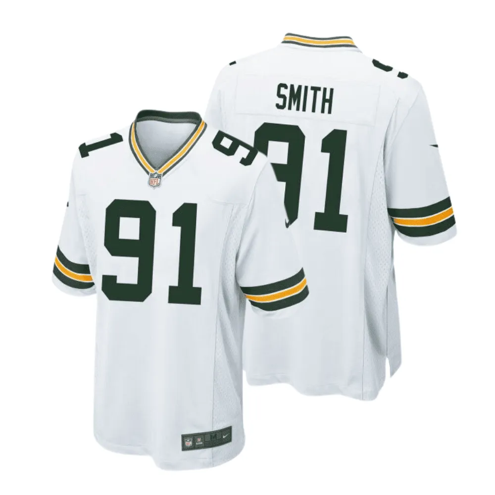 Preston Smith 91 Green Bay Packers Men Away Game Jersey – White