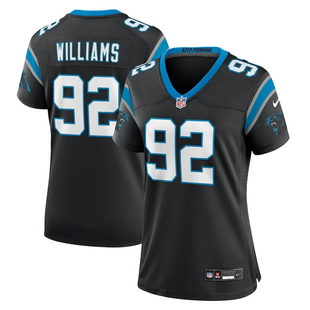 Raheem Blackshear 3 Carolina Panthers Women’s Team Game Jersey – Black