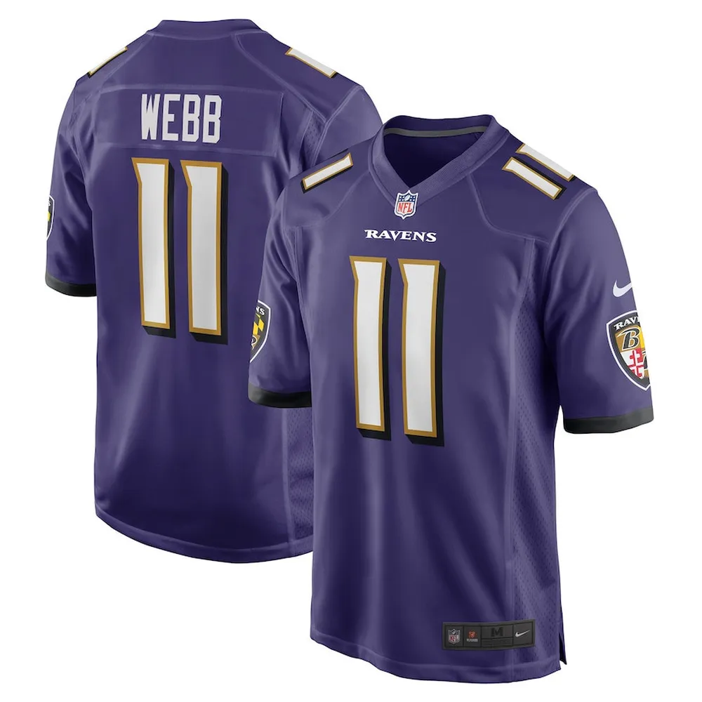 Raleigh Webb Baltimore Ravens Player Game Jersey – Purple