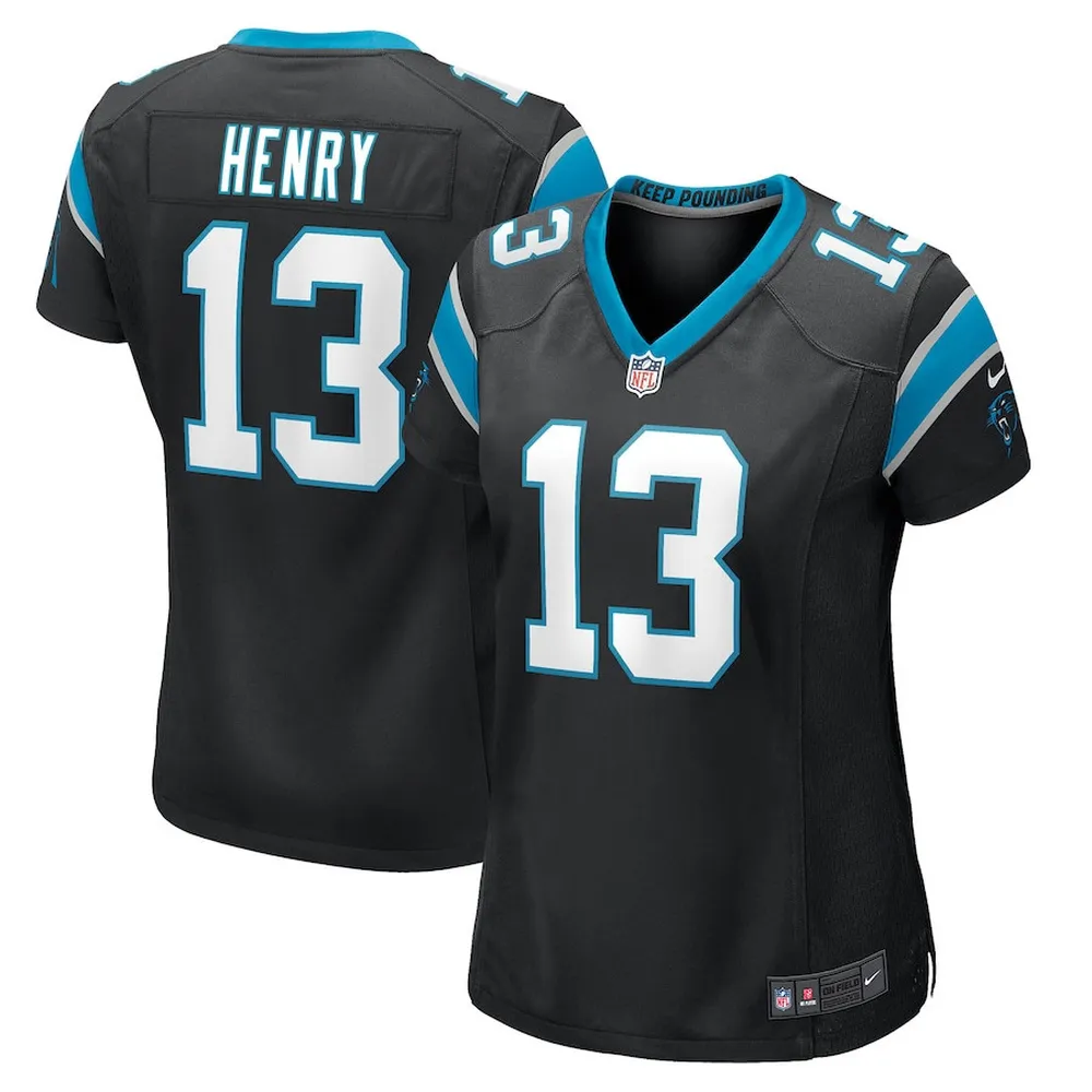 Ra’Shaun Henry Carolina Panthers Women’s Player Game Jersey – Black