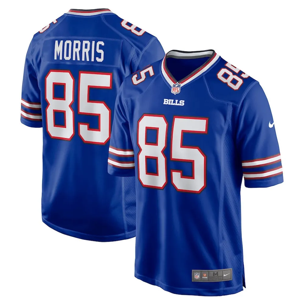 Quintin Morris 85 Buffalo Bills Game Player Jersey – Royal