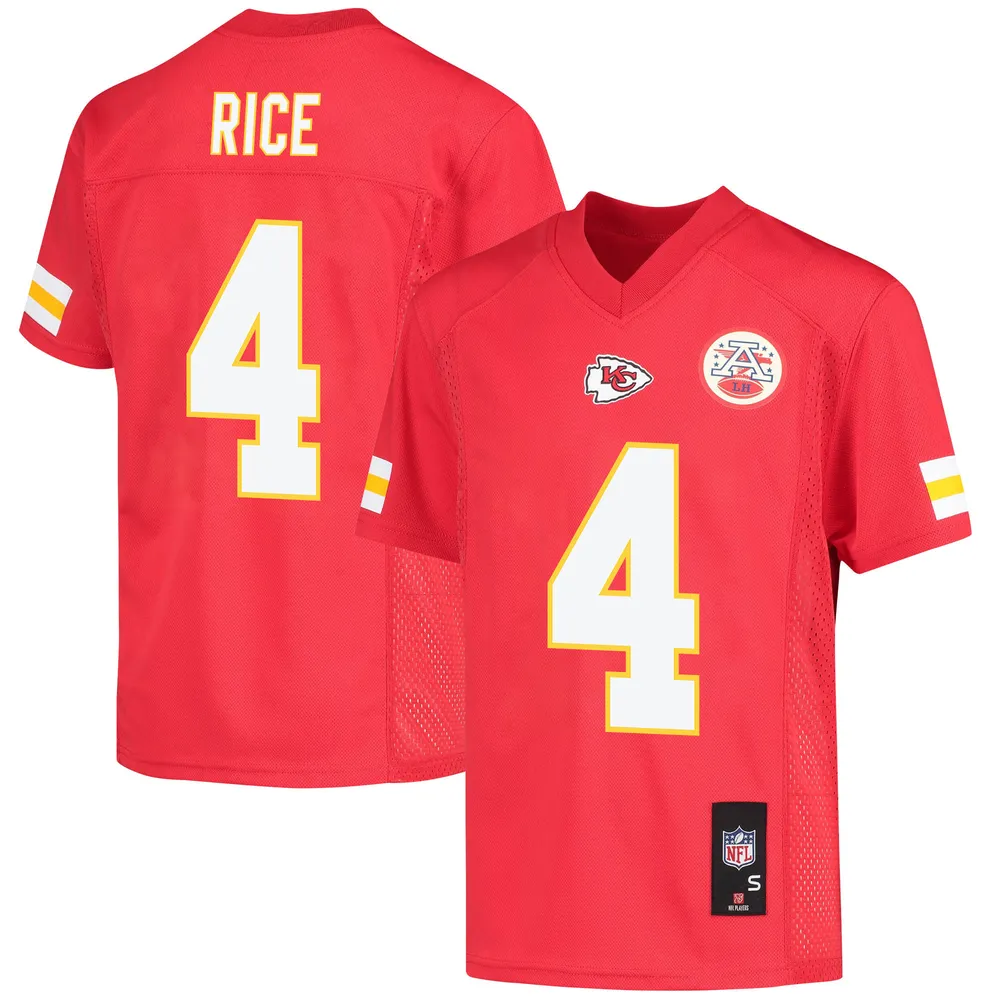 Rashee Rice 4 Kansas City Chiefs Game Jersey – Youth, Red