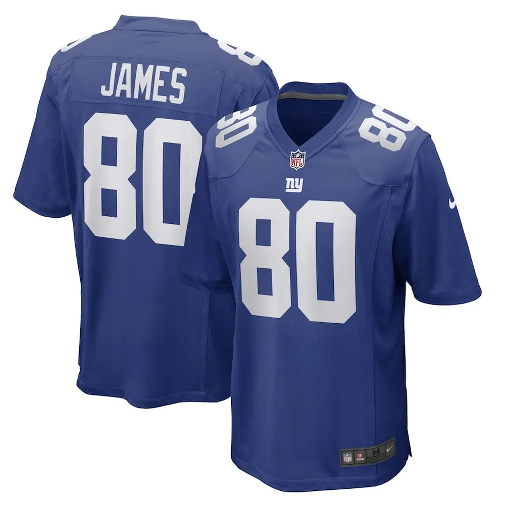 Richie James New York Giants Game Player Jersey – Royal