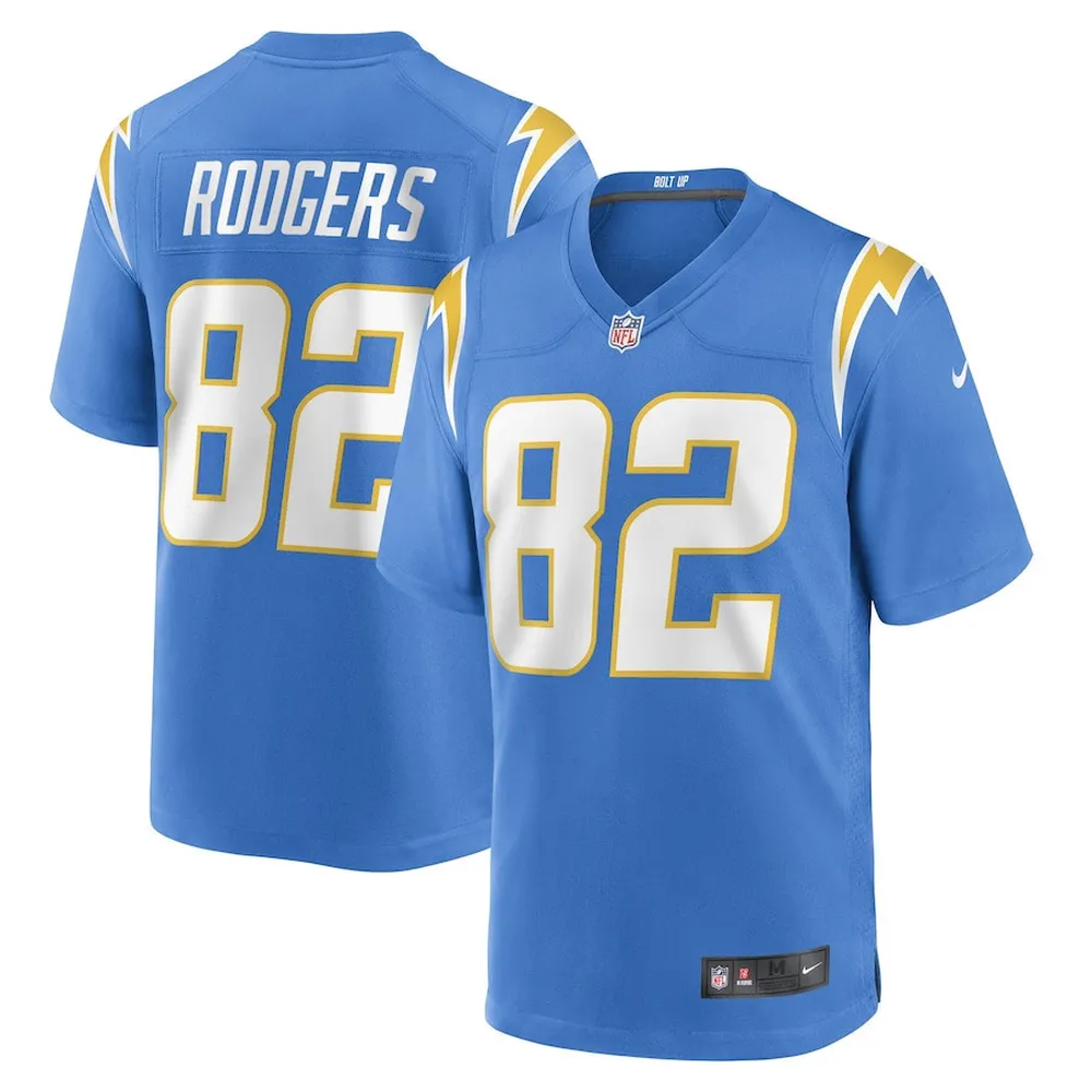 Richard Rodgers Los Angeles Chargers Game Player Jersey – Powder Blue