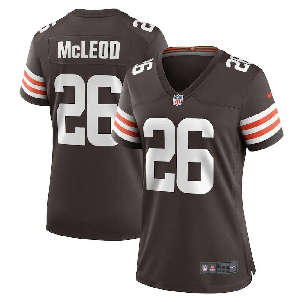 Rodney McLeod 26 Cleveland Browns Women Team Game Jersey – Brown