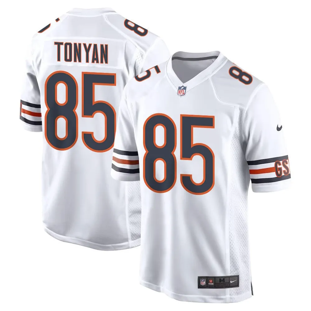 Robert Tonyan 85 Chicago Bears Youth Game Jersey – White