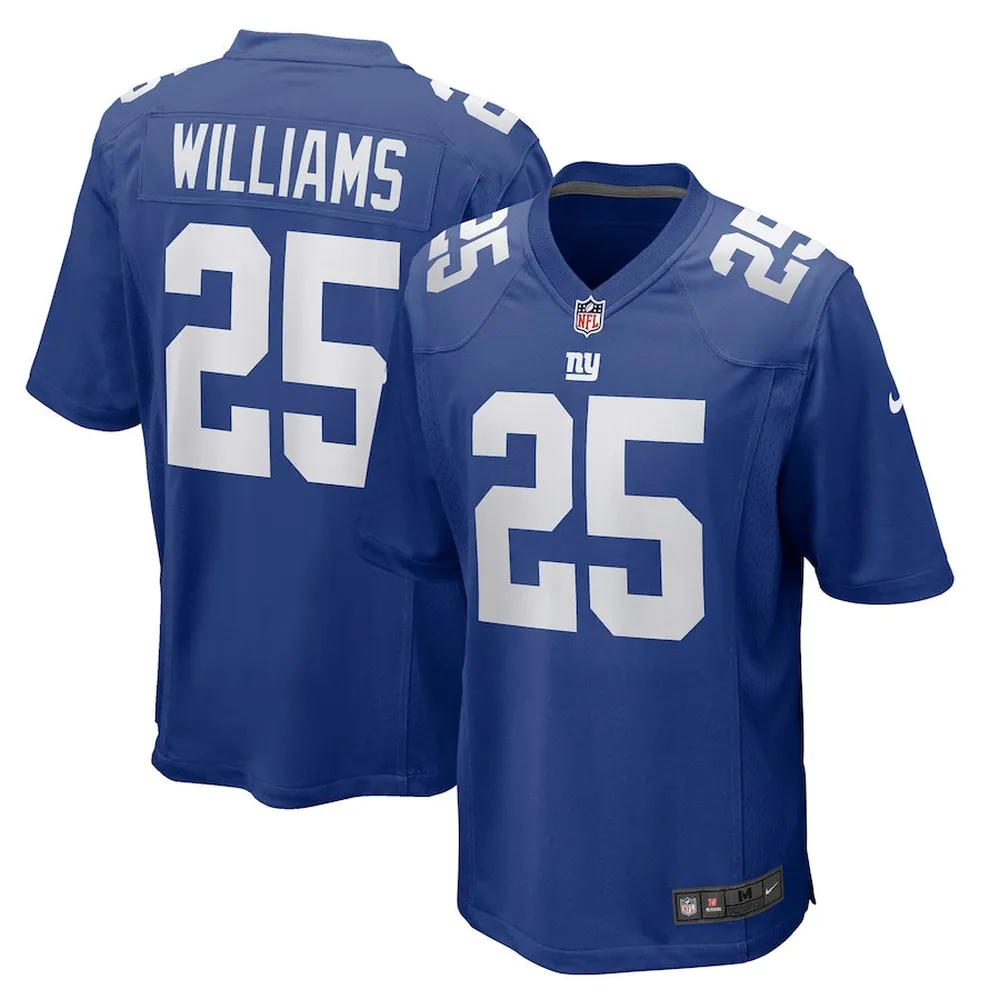 Rodarius Williams 25 New York Giants Game Player Jersey – Royal