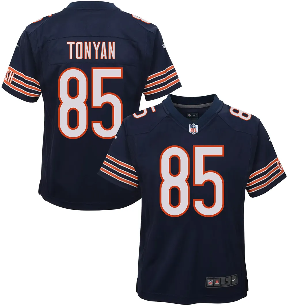 Robert Tonyan 85 Chicago Bears Youth Game Jersey – Navy