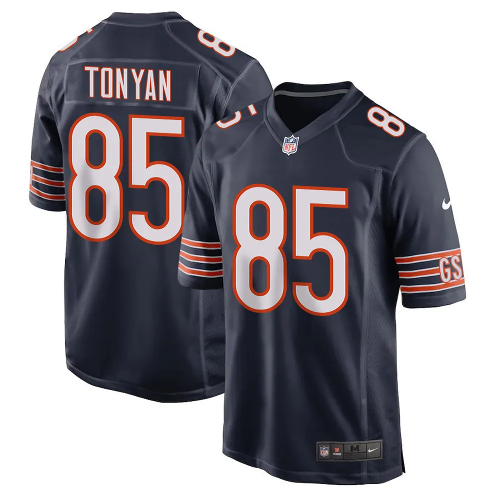 Robert Tonyan 85 Chicago Bears Men Game Jersey – Navy