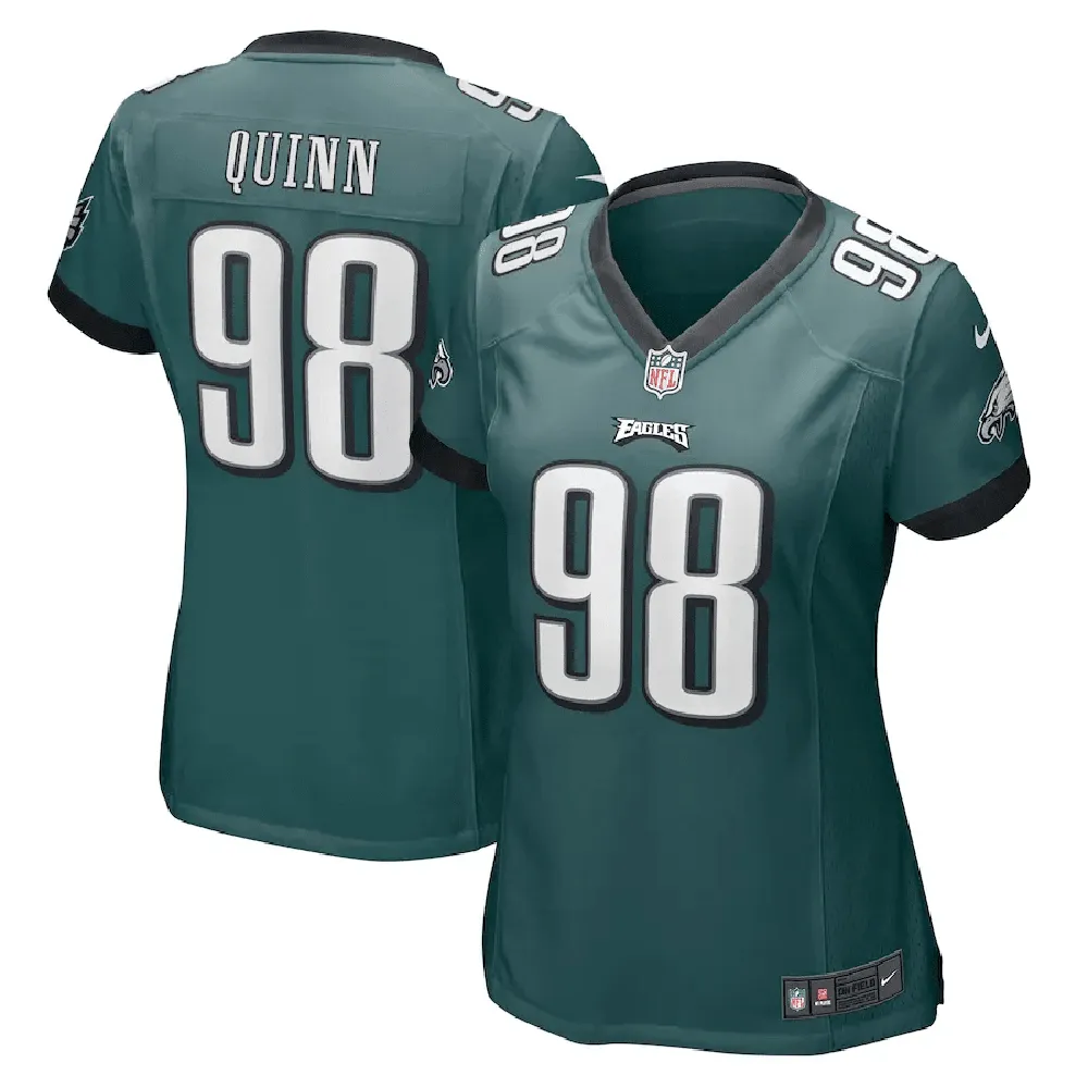 Robert Quinn 98 Philadelphia Eagles Women’s Game Player Jersey – Midnight Green