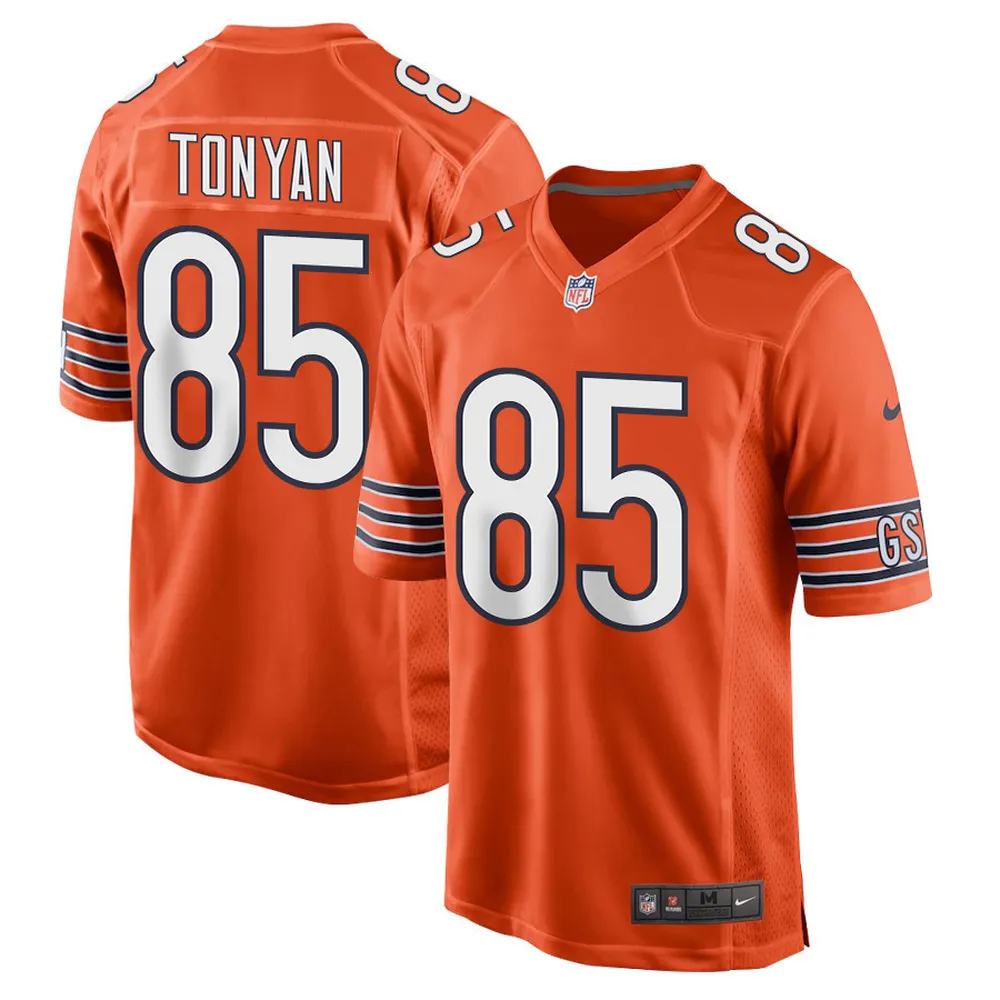 Robert Tonyan 85 Chicago Bears Men Alternate Game Jersey – Orange