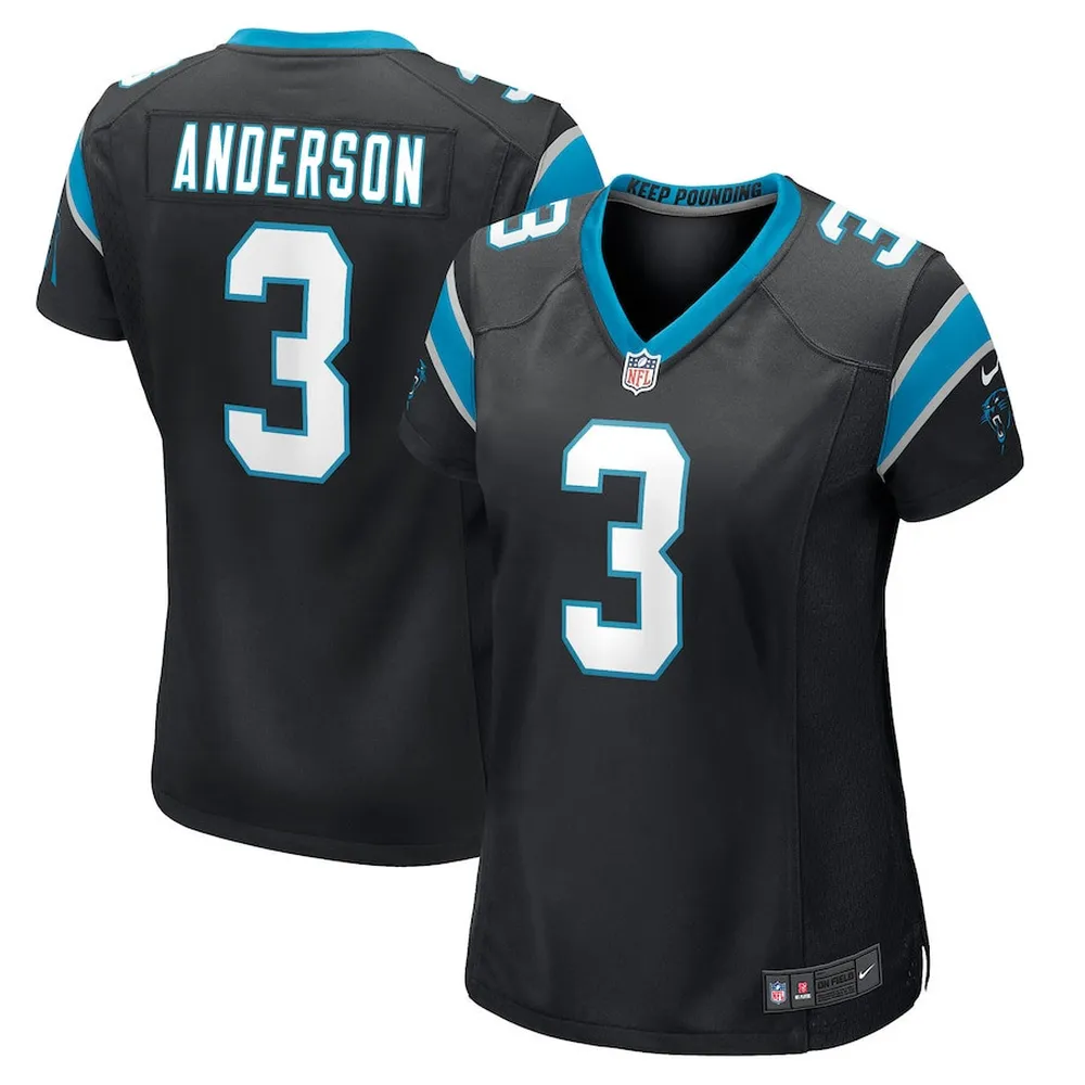 Robby Anderson Carolina Panthers Women’s Player Game Jersey – Black