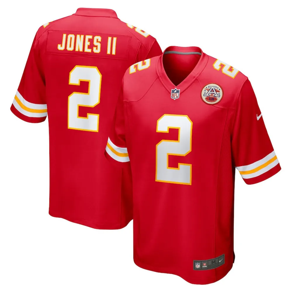 Ronald Jones II 2 Kansas City Chiefs Game Jersey – Red