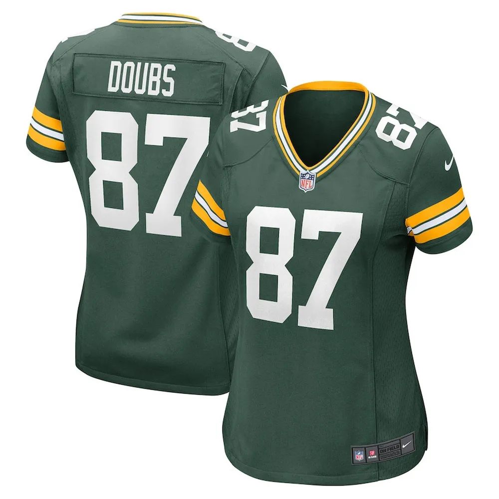 Romeo Doubs 87 Green Bay Packers Women’s Player Game Jersey – Green