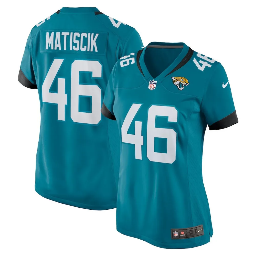 Ross Matiscik 46 Jacksonville Jaguars Women’s Game Jersey – Teal