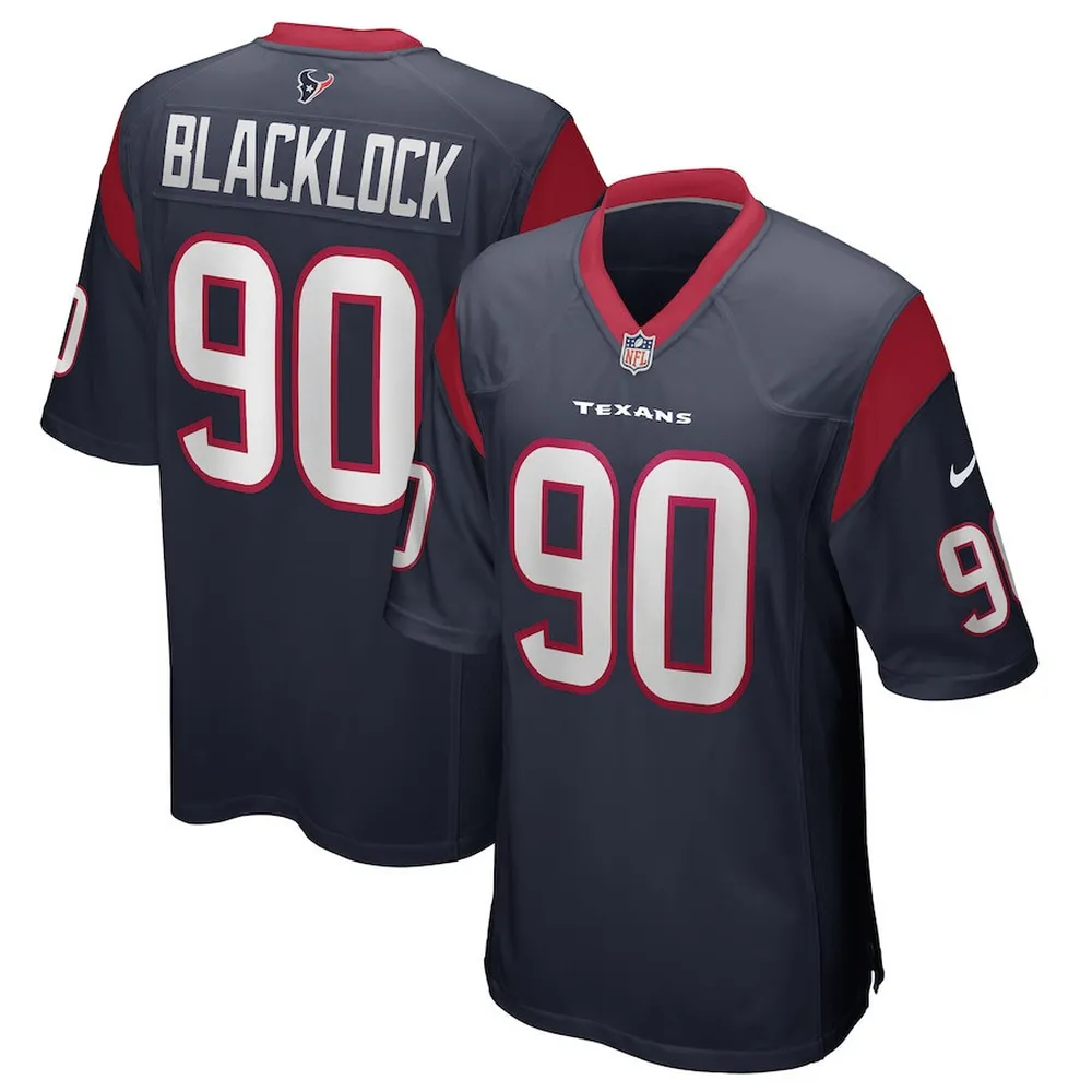 Ross Blacklock 90 Houston Texans Men’s Game Jersey – Navy