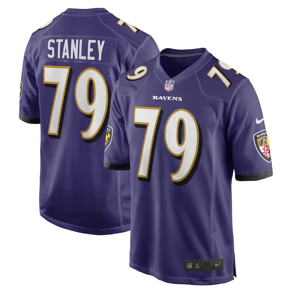 Ronnie Stanley 79 Baltimore Ravens Game Jersey – Purple