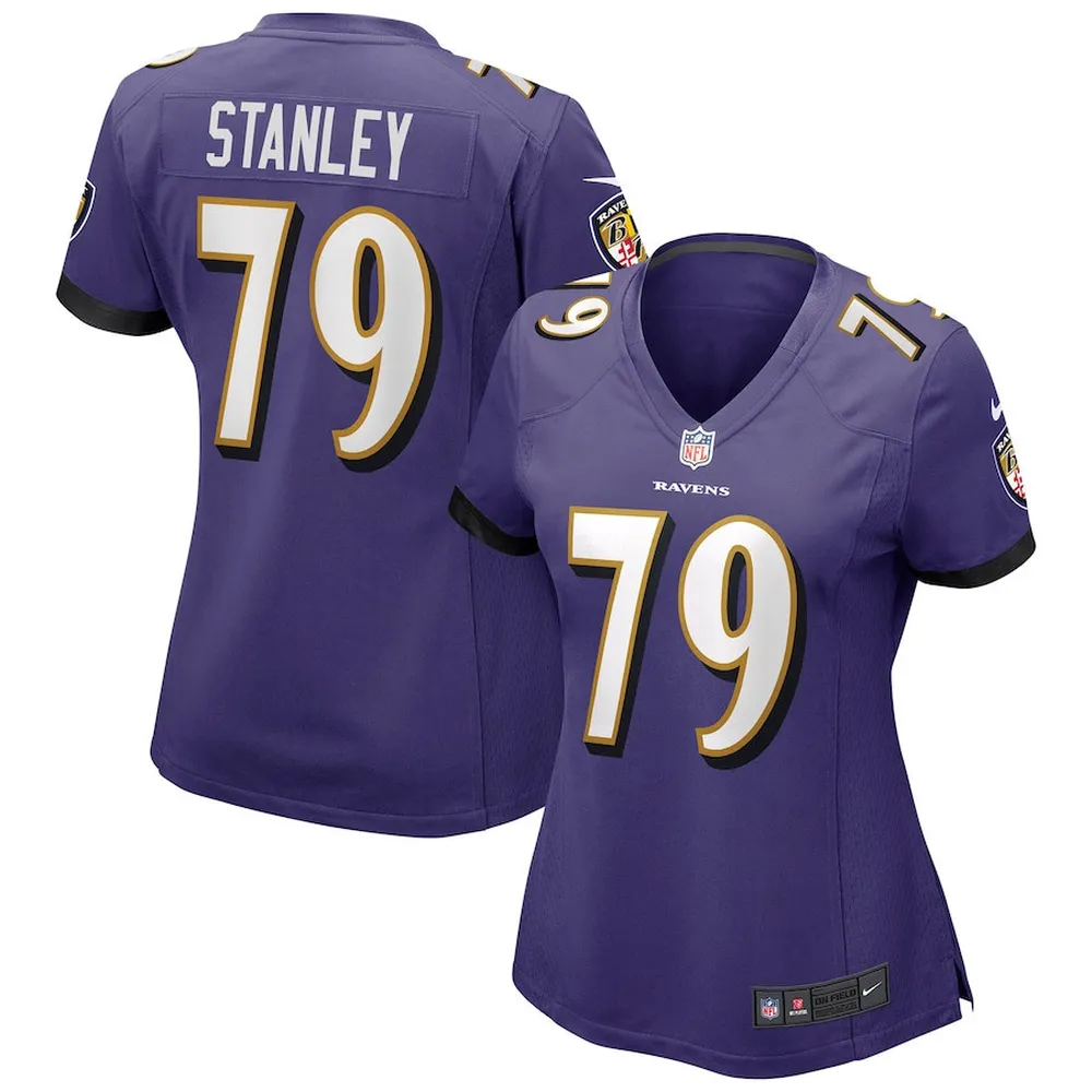 Ronnie Stanley 79 Baltimore Ravens Women’s Game Jersey – Purple