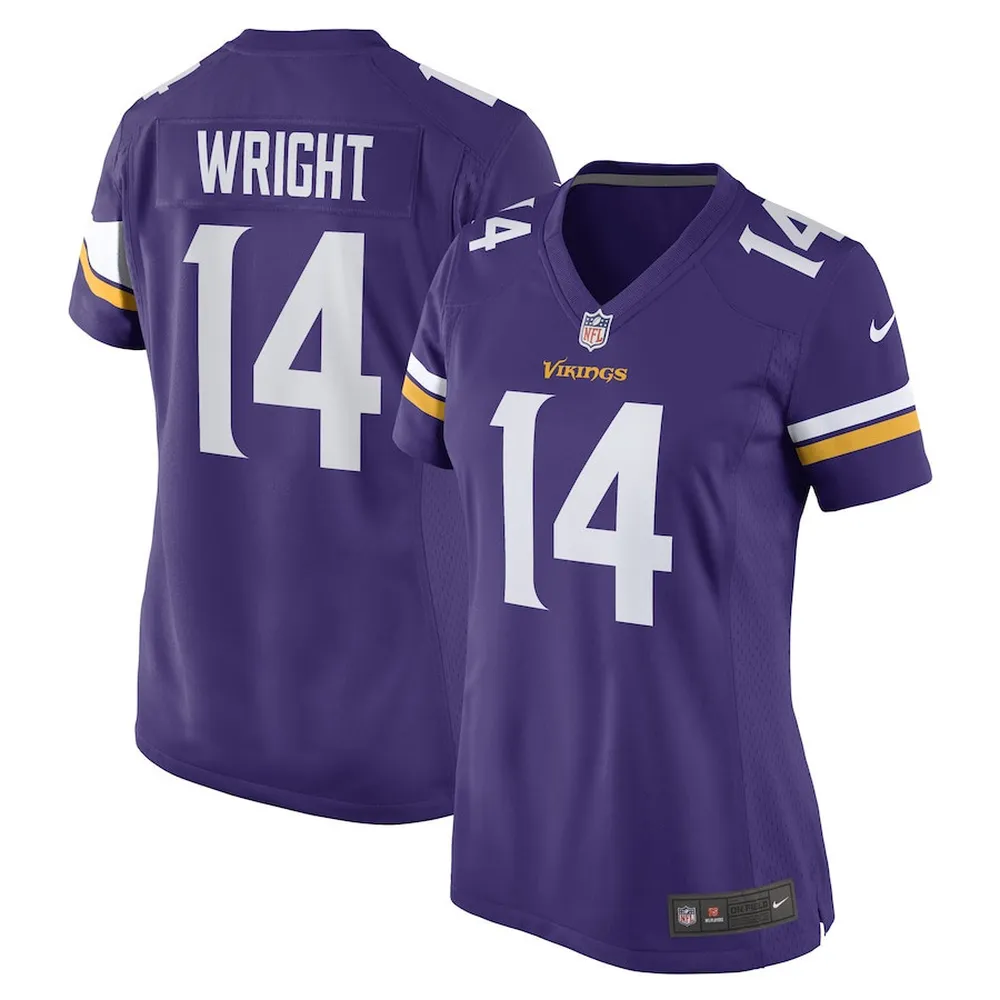 Ryan Wright Minnesota Vikings Game Player Jersey – Purple