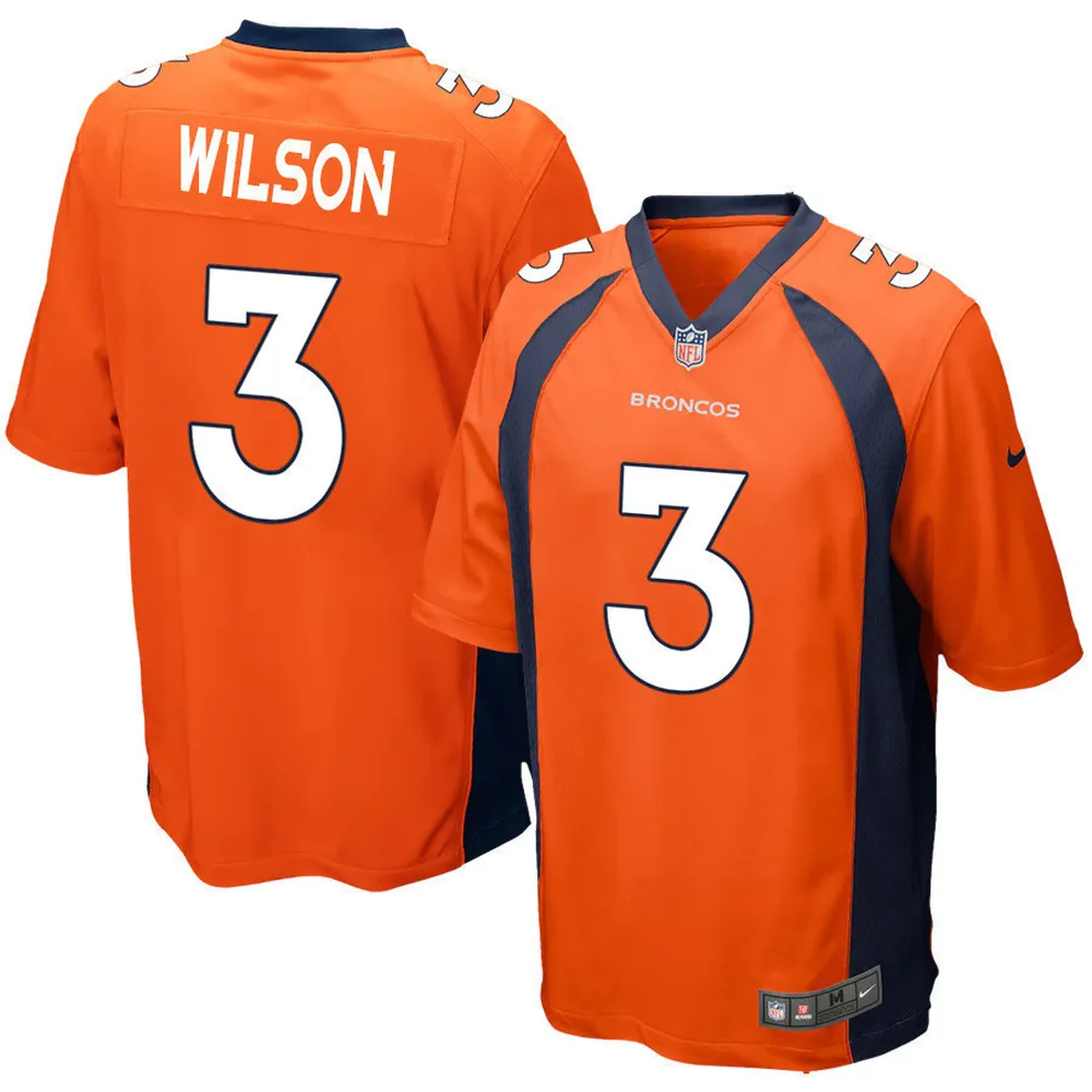 Russell Wilson Denver Broncos Women’s Game Jersey – Orange Jersey