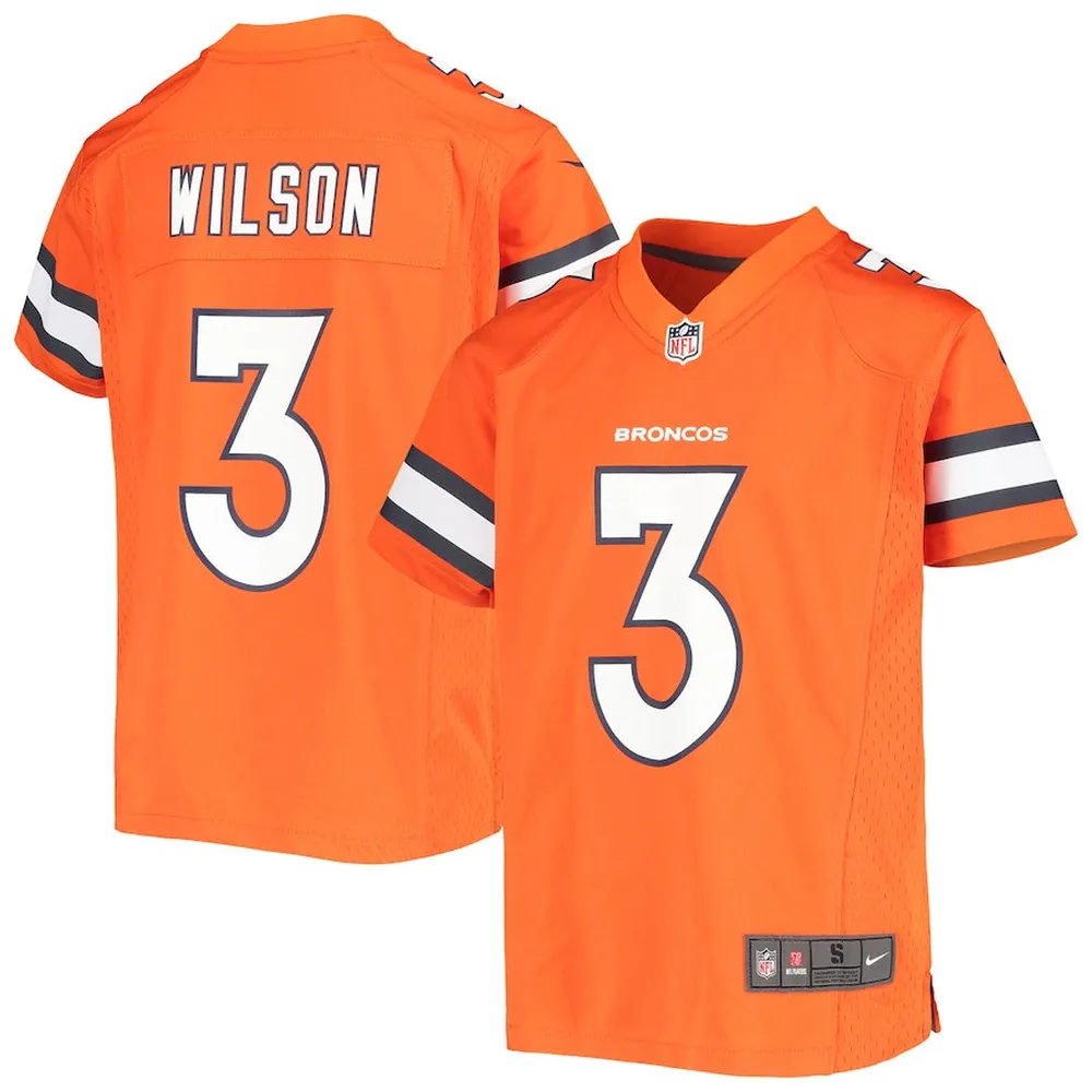 Russell Wilson 3 Denver Broncos Women’s Game Jersey – White