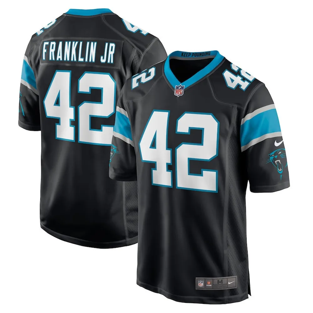 Sam Franklin Jr. 42 Carolina Panthers Men’s Game Jersey – Black